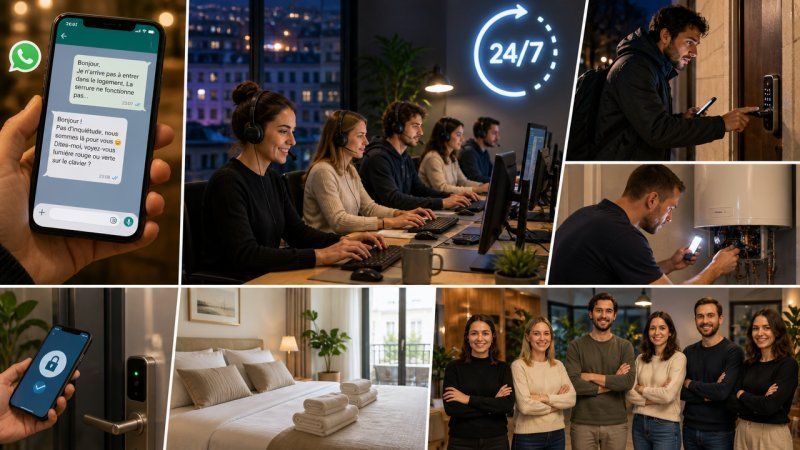 La gestion de la relation client 24 heures sur 24 et 7 jours sur 7 par une conciergerie