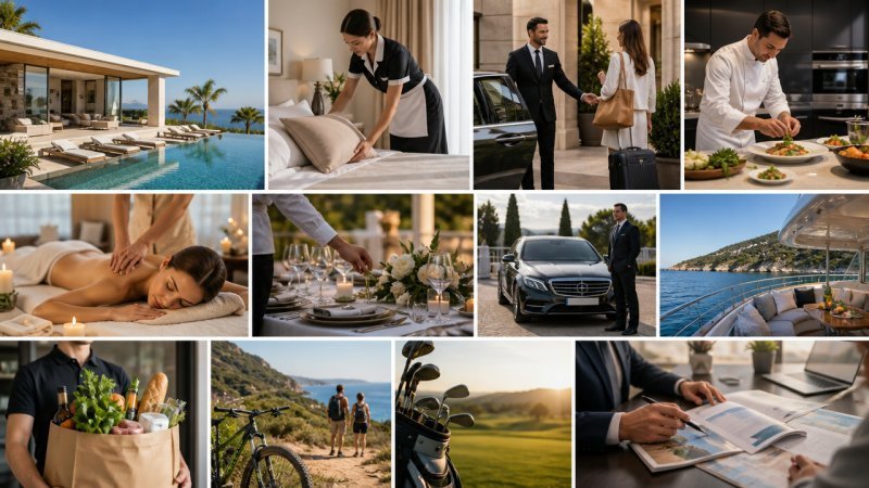 Les services inclus dans une conciergerie de luxe d une villa
