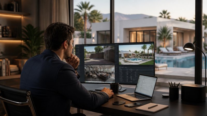Un City Manager qui gère un bien immobilier d'une conciergerie à distance