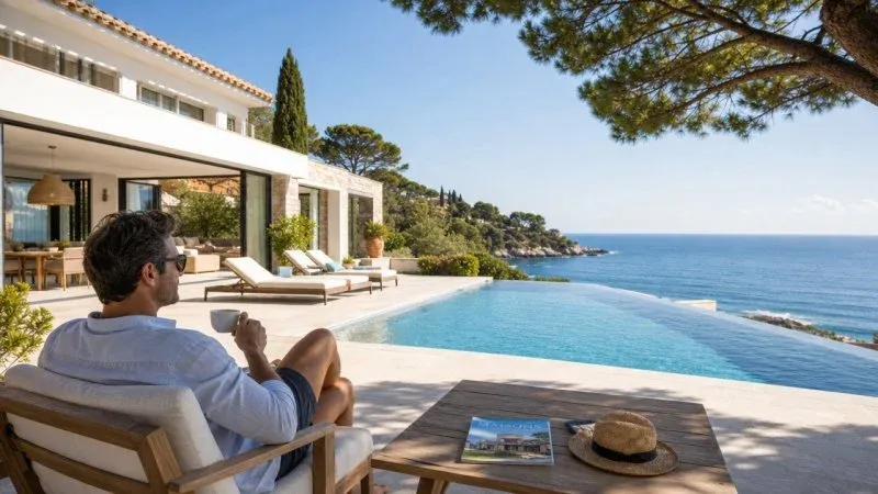 Un propriétaire qui profite de sa villa confiée à une conciergerie