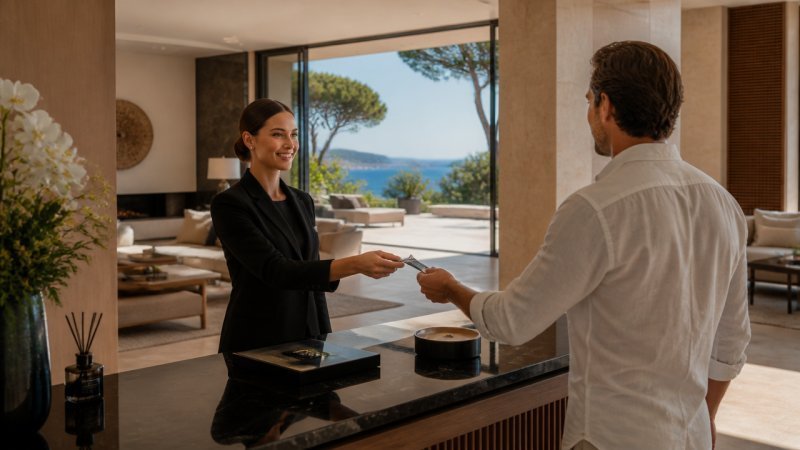 Une conciergerie haut de gamme d'une villa