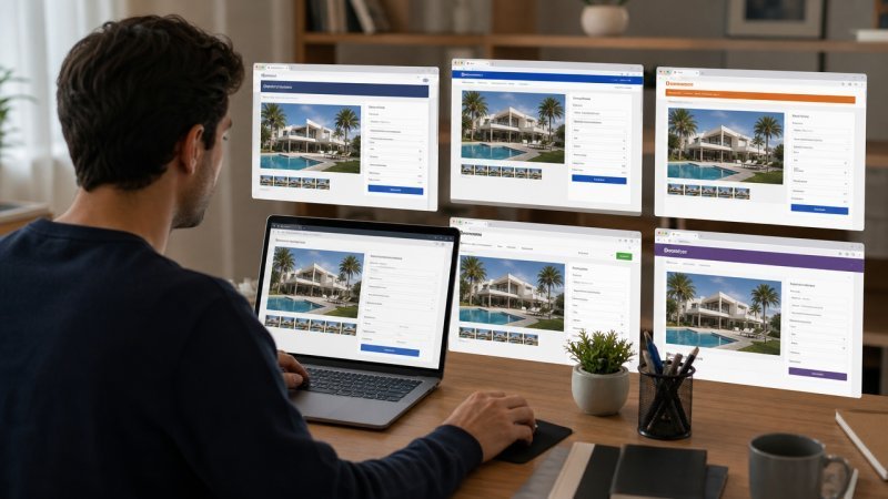 Une conciergerie qui diffuse une villa à louer sur plusieurs sites