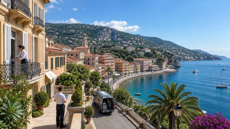 Une villa gérée par une conciergerie sur la côte d'Azur