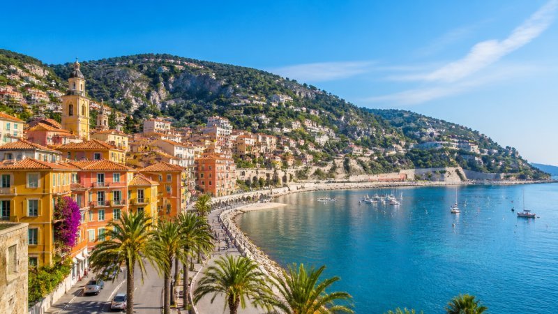 Une ville de la Côte d'Azur